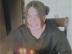 The Sûreté du Québec is asking the public for help in locating 14-year-old Madison Durant from Maniwaki. Handout photo