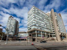 Place du Portage III in Gatineau will welcome some of the more than 200 volunteers who will be returning to work Tuesday.