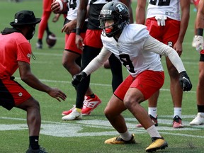 Ottawa Redblacks wide receiver Anthony Coombs at training camp at TD Place on Monday.