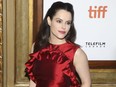 Emily Hampshire attends the screening of "The Death & Life of John F. Donovan" at the Elgin theatre during the Toronto International Film Festival, Sept. 10, 2018.