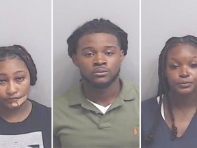 From left, Lorkeyla Jamia Spencer, Jordan Jarrode Richards-Nwankwo and Brittney Monique Mills.