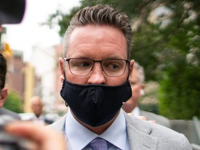 Trevor Milton, founder and former-CEO of Nikola Corp., exits the Manhattan Federal Courthouse following an appearance in New York City, July 29, 2021.