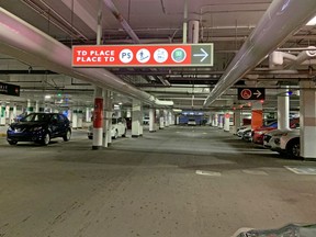 The Lansdowne Park underground parking garage.