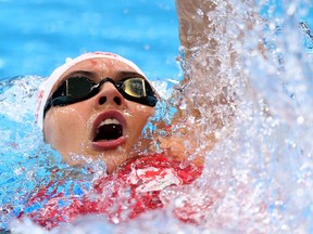 Tokyo 2020 Olympics - Swimming - Women's 200m Backstroke - Final - Tokyo Aquatics Centre - Tokyo, Japan - July 31, 2021. Kylie Masse of Canada in action REUTERS/Marko Djurica