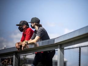 FILES: Masked spectators at TD Place for Atlético Ottawa's first home game against the HFX Wanderers FC