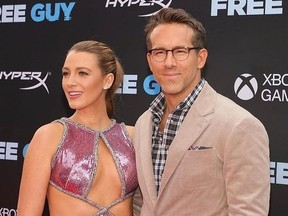 Blake Lively and Ryan Reynolds at premiere of Free Guy.