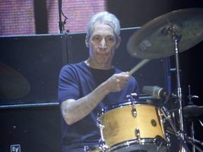 Charlie Watts and the Rolling Stones perform at the Air Canada Centre in Toronto in December 2005.