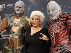Nichelle Nichols attends the Star Trek: Discovery premiere held at the ArcLight Cinerama Dome in Hollywood, Calif., Sept. 20, 2017.