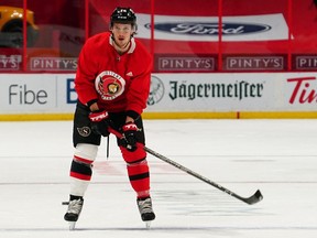 Less ice time may lead to improved production for Senators defenceman Thomas Chabot, head coach D.J. Smith believes.