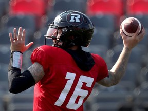 Redblacks QB Matt Nichols.