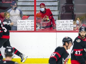 The Ottawa Senators rookies faced off against the Montreal Canadiens rookies on Saturday in the first game that spectators had been allowed to attend at Canadian Tire Centre since early in 2020.