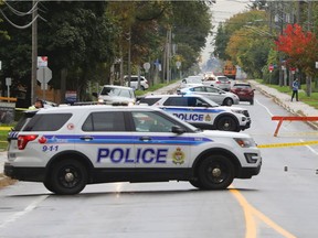 Shooting on Albion St in Ottawa, September 27, 2021.