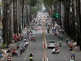 A view shows low traffic on a street in Ho Chi Minh city, amid the COVID-19 outbreak in Vietnam, Aug. 20, 2021.
