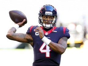 Quarterback Deshaun Watson is not expected to play any more games for the Houston Texans.