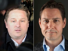 Michael Spavor (L) and Michael Kovrig.