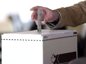 A file photo of an Elections Canada ballot box. Conservative Cheryl Gallant has represented the riding of Renfrew-Nipissing-Renfrew as MP since 2000.