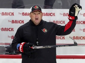 Senators head coach D.J. Smith will take his team into its first preseason game against the Jets at Winnipeg on Sunday.