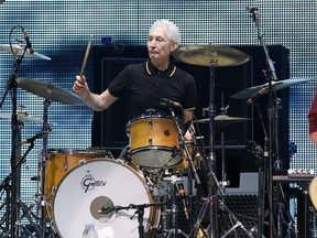 Charlie Watts of British band The Rolling Stones performs during the opening night of their "50 & Counting" worldwide tour at Staples Center in Los Angeles, California, U.S., May 3, 2013.