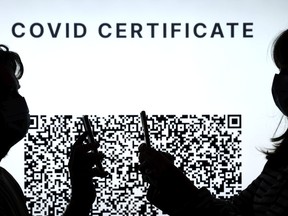 FILES: Certificate of COVID vaccination (Photo illustration)