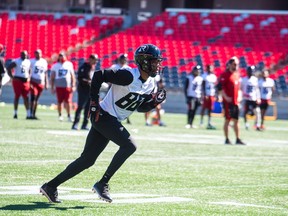 Former Dallas Cowboys receiver Terrance Williams practised for the first time with the Ottawa Redblacks Sunday at TD Place.