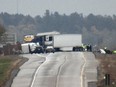 Ontario Provincial Police say Highway 401 has reopened, 24 hours after double fatal collision near Kingston. Elliot Ferguson/Postmedia Network