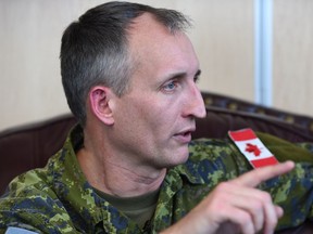 Year-end interview with Commander 3rd Canadian Division Brigadier-General Trevor Cadieu at the Edmonton Garrison, December 6, 2017.