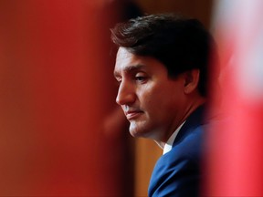 Prime Minister Justin Trudeau is seen during a news conference in Ottawa on Oct. 6, 2021.