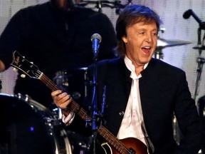 Musician Paul McCartney performs at the Desert Trip music festival at Empire Polo Club in Indio, California, U.S., October 8, 2016.