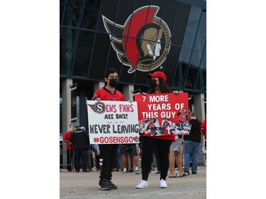 Ottawa Senators fans were excited to take in the home opener against the Toronto Maple leafs at Canadian Tire Centre in Ottawa Thursday.