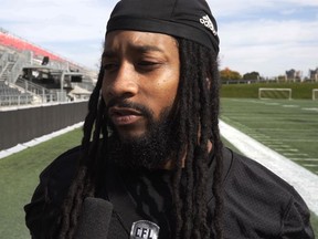 Defensive back Sherrod Baltimore hasn't played since being injured in the Redblacks' season opener, seven games ago, but he's expected to play Monday at Montreal.