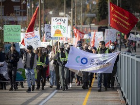 Saturday's march in Ottawa and Gatineau was part of the Global Day of Action for Climate Justice.