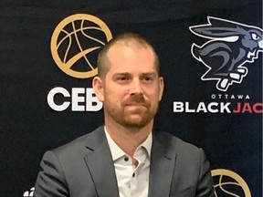 Ottawa BlackJacks head coach Charles Dubé-Brais.