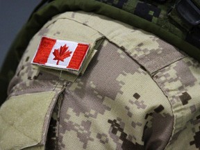 A Canadian soldier's uniform is pictured in this file photo.