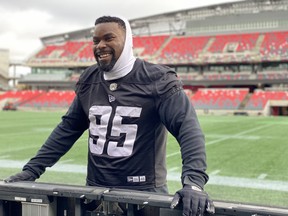 Defensive lineman Praise Martin-Oguike has made an impact in his first season with the Ottawa Redblacks.