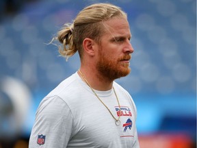 Cole Beasley of the Buffalo Bills warms up prior to a game against the Pittsburgh Steelers in September 2021.