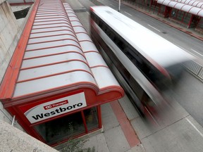 A September file photo of the canopy at Westboro Station.