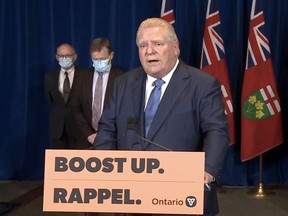 On Monday, Jan. 3, 2022, Ontario Premier Doug Ford announces changes coming for Ontario to fight COVID-19.
