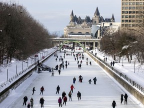 OTTAWA -- Skaters braved the chilly temperatures and got out for some fun on the Rideau Canal Saturday, January 22, 2022. 

ASHLEY FRASER, POSTMEDIA