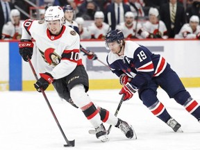 Ottawa Senators left wing Alex Formenton has three goals and 11 points in his last 11 games. USA TODAY SPORTS