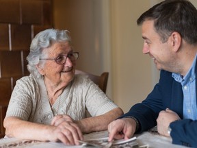 A grandson finds his recently widowed 91-year-old grandmother's desire to spend more time with him annoying.