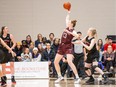A file photo of a game between the University of Ottawa Gee-Gees and the Carleton Ravens in December 2019. Ontario University Athletics is asking why athletes like these aren't considered "elite" under provincial pandemic restrictions.