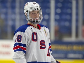 Montana-born Jake Sanderson, who spent several years in the Calgary minor-hockey system, skated for the past two seasons with USA Hockey's National Team Development Program. The 18-year-old defenceman is projected to be an early pick in the 2020 NHL Draft.