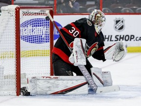 Ottawa Senators goaltender Matt Murray, Feb. 15, 2022.