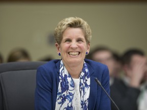 Former Ontario Premier Kathleen Wynne defends her decisions as Premier at Queens' Park, in Toronto, Ont. on Monday Dec. 3, 2018.