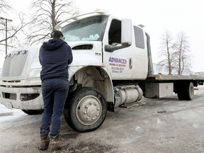 Randy May is a pro-protest tow truck operator who's been getting death threats from both sides after towing a wooden kitchen structure from Confederation Park to Coventry Road, with some thinking he was doing it at the behest of police, when he was actually doing it after protest organizer Pat King asked for help.