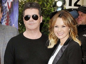 Simon Cowell and Amanda Holden appear at the "Britain's Got Talent" launch in 2019.