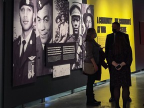 A new Canadian War Museum exhibit entitled A Community at War - The Military Service of Black Canadians of the Niagara Region. Thursday, Mar. 3, 2022.