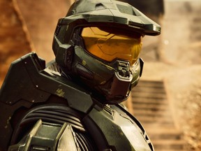 Pablo Schreiber as Master Chief in Halo.