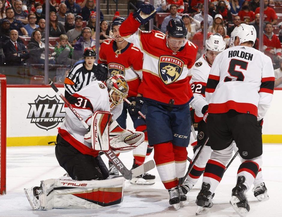 Mason Marchment of the Florida Panthers celebrates his first-period News  Photo - Getty Images