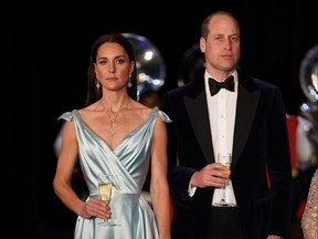 Prince William, Duke of Cambridge and Catherine, Duchess of Cambridge attend a reception hosted by the Governor General at Baha Mar Resort in Nassau, Bahamas, March 25, 2022.